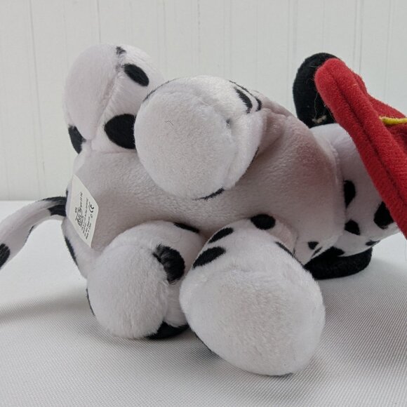 Art's Toy Firefighter Dalmatian Puppy Dog Bean Bag Plush 6" Stuffed Animal 911 - Picture 6 of 9